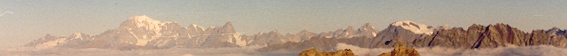 Il Monte Bianco- visto dalla vetta del Cervino-Matterhorn