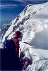 Il Col della Brenva visto dal M. Maudit